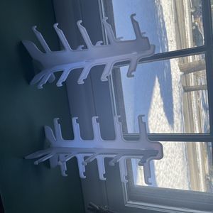 5 Slot Plastic Glasses Holder (White)
